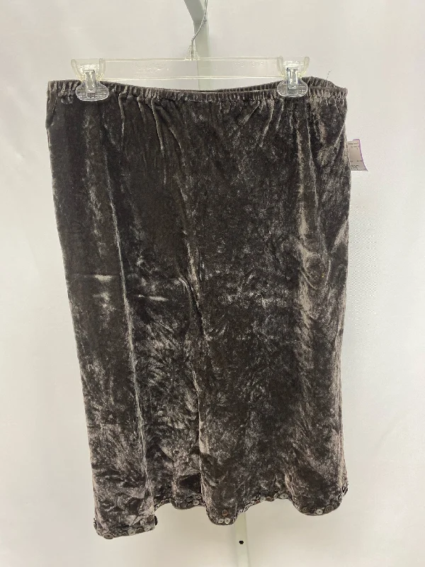 Size Medium J.Jill Brown Skirt high slit skirt