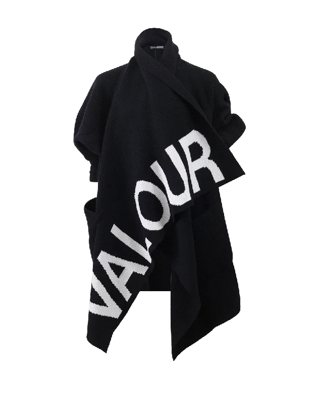 Valour Draped Cardigan Elegant Classic Vintage