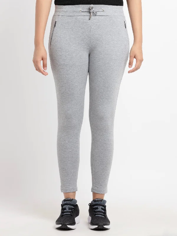 Womens Solid Regular Fit Track Pants Elegant Trouser Pants