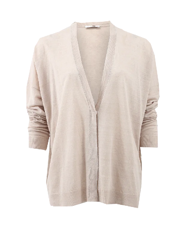 Monil Trim Cardigan Faux Fur Fabric Real Fur Fabric Shearling Fabric