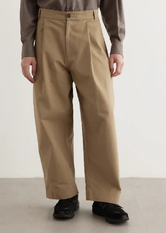 Deep Pleat Volume Pants Casual Sweatpants Style