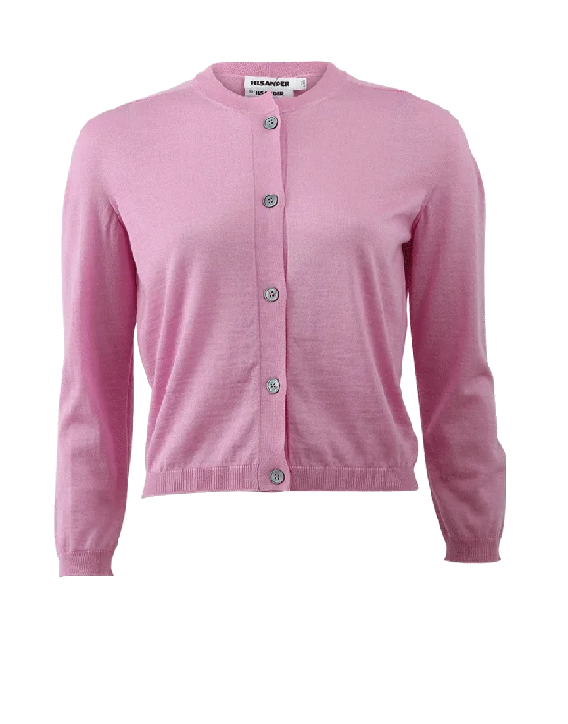 Cropped Cardigan Anti-Pilling Anti-Shrink Durable