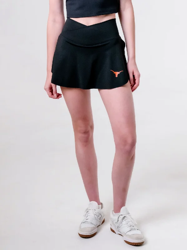 University of Texas - The Campus Rec Active Skirt - Black high slit skirt