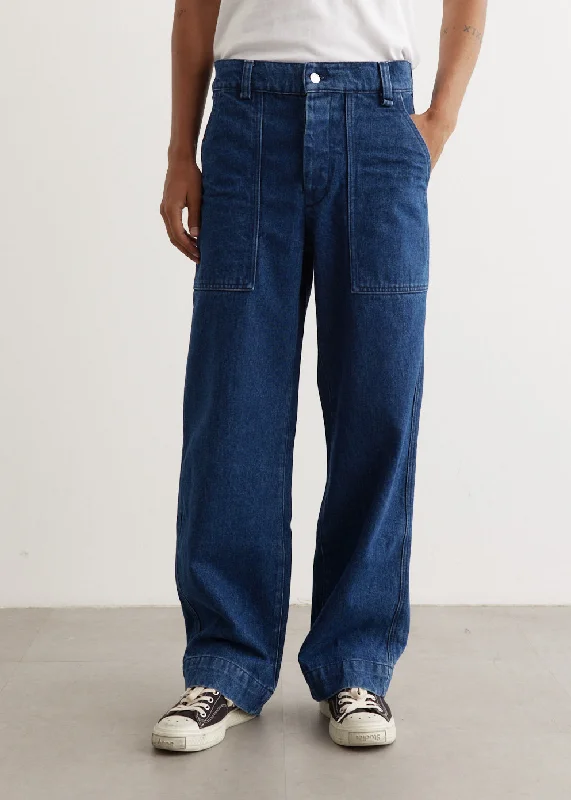 Workwear Pants Sleek Black Pants