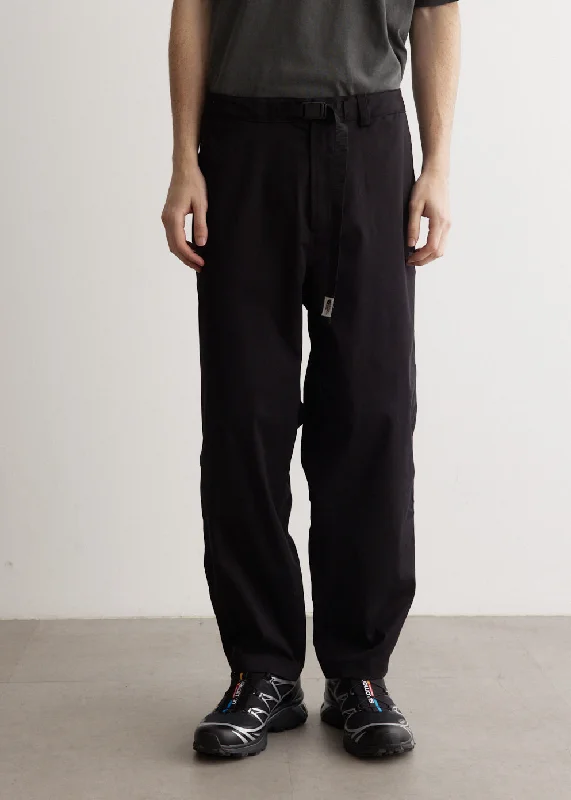 M66 Twill Wide Leg Pants Sleek Black Pants