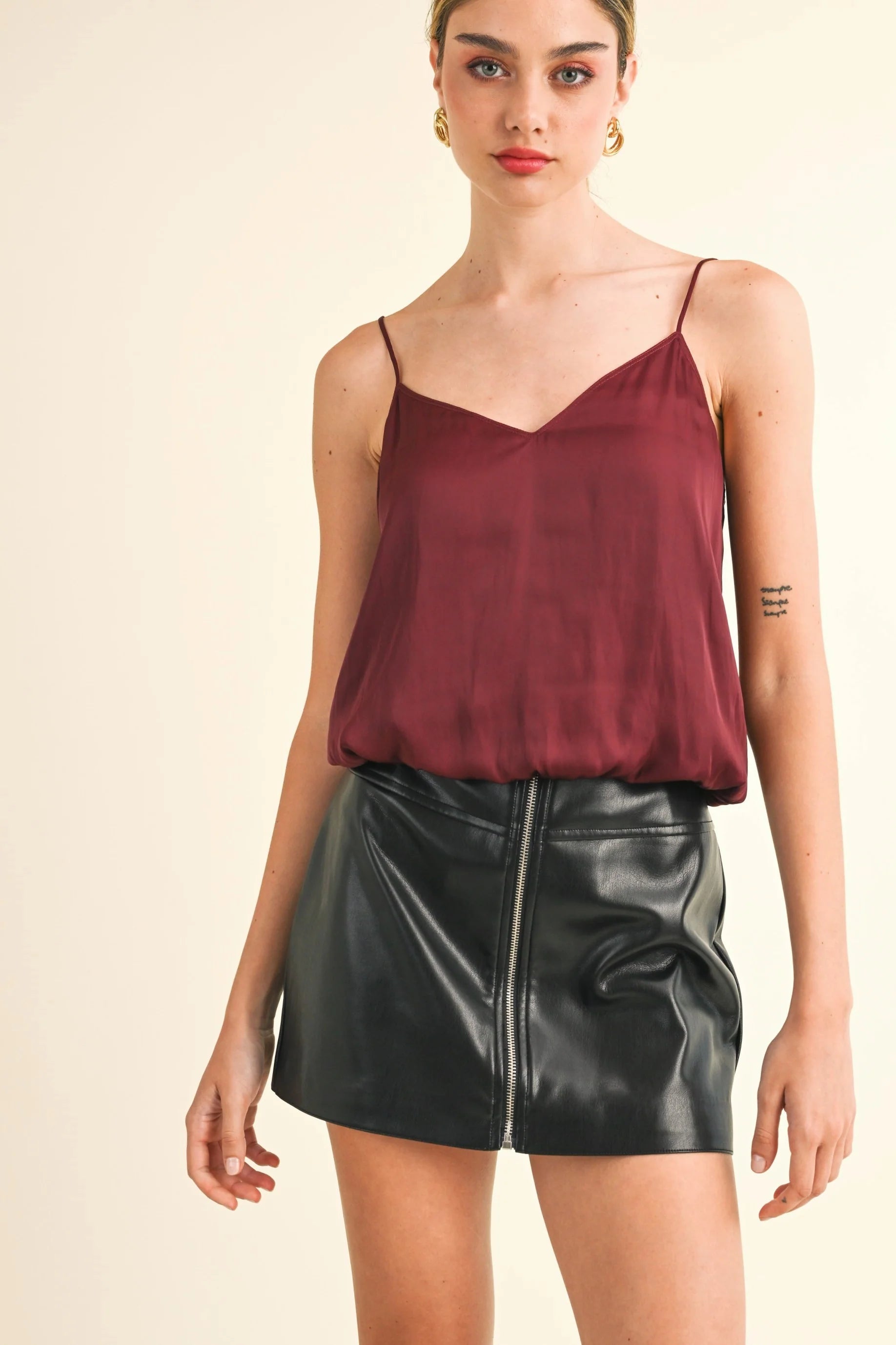 Amore Love Tank beige tank top