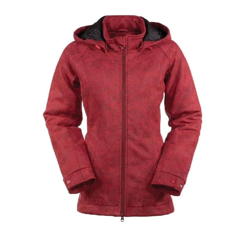 Outback Trading Womens Brookside Jacket- GARNET Rayon Fabric Velvet Fabric Corduroy Fabric