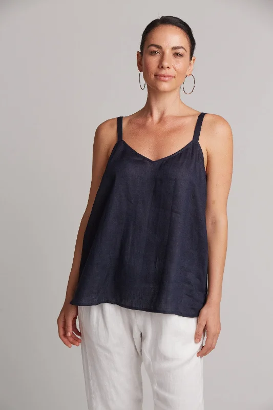 eb&ive | Studio Tank - Navy comfortable tank top