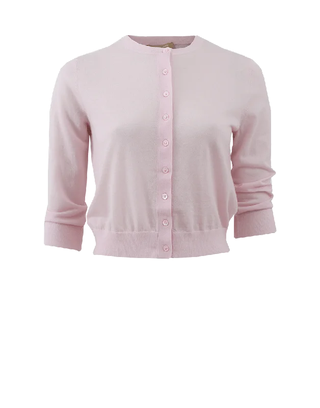Cropped Cardigan Stretchy Elastic Breathable