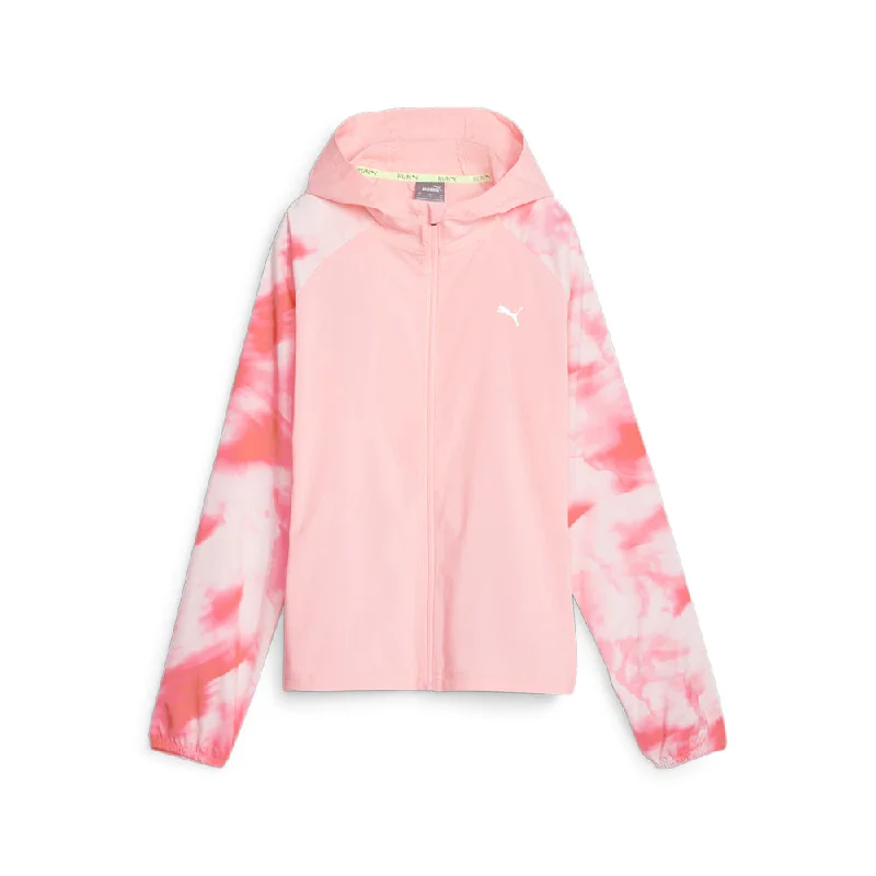 Run Favorite Printed Woven Full Zip Jacket Denim Jacket Leather Jacket Suede Jacket