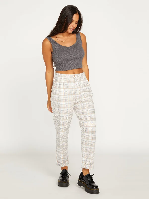 Lived in Lounge Rib Crop Tank - Black cropped tank top