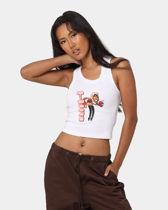 American Thrift X Powerpuff Girls Women's HIM Tank Top White stretchy tank top