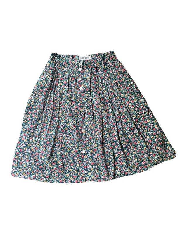 Vintage 90’s Pattern Skirt wool skirt sturdy
