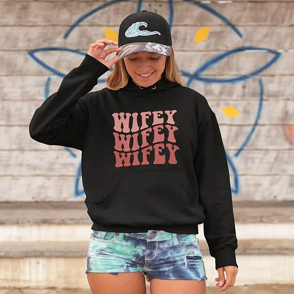 Personalized Wifey Sweatshirts, Crewnecks, Hoodies and TankTops for Bride - Great for Honeymoon, Date Nights & More print tank top