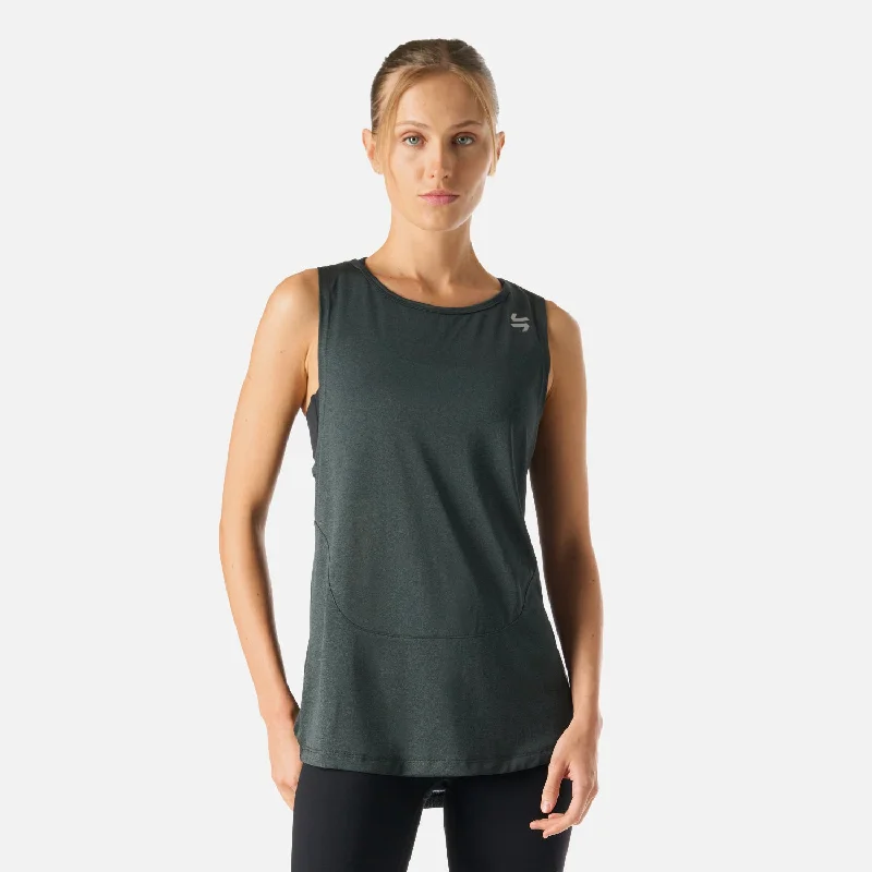 Polera Mujer Tempo Tank Top Melange Gris Vulcano vibrant tank top