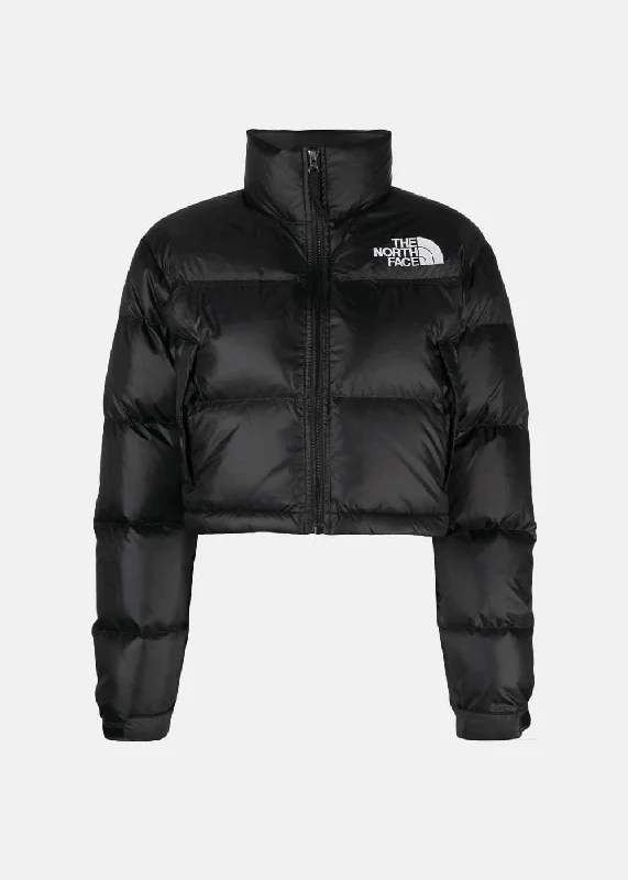 Black Women's Nuptse Short Jacket Notch Collar Jacket Peter Pan Collar Jacket Cowl Neck Jacket Black Women's Nuptse Short Jacket Notch Collar Jacket Peter Pan Collar Jacket Cowl Neck Jacket