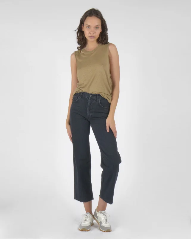 BRELKI TANK / TAUPE slim fit tank