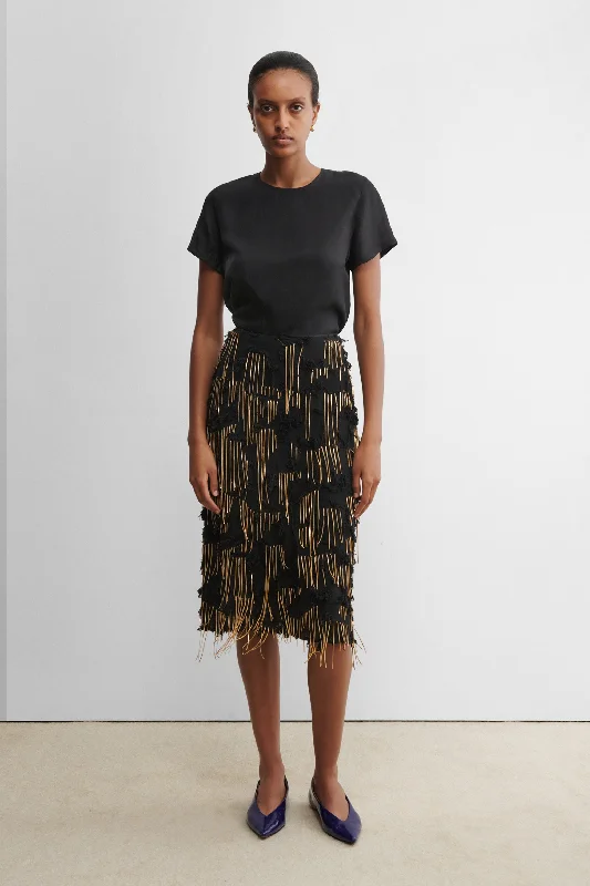 Ayva Skirt ribbed skirt waist
