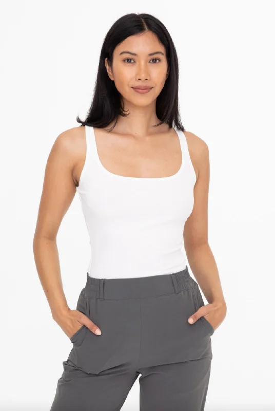S-3X Mono B Square Neck Every Day Tank athletic tank top
