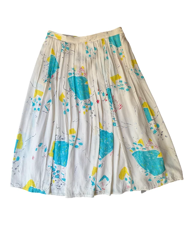 Vintage 90’s Pattern Skirt leather skirt sleek