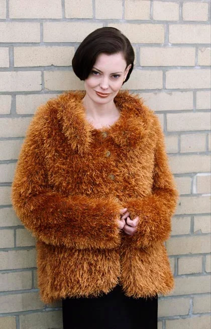 Knit Luxe Faux-Fur Jacket Belted Jacket Elasticated Jacket Padded Jacket