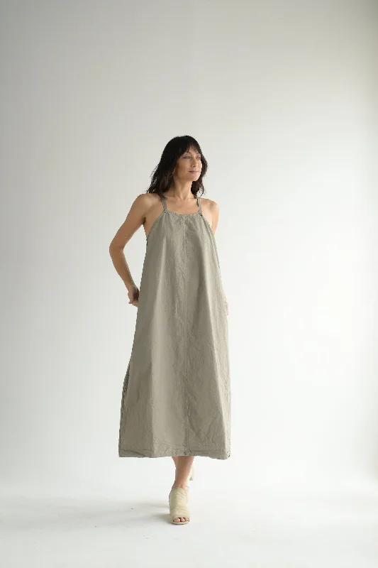 Salopette Skirt CC in Stone velvet skirt glossy