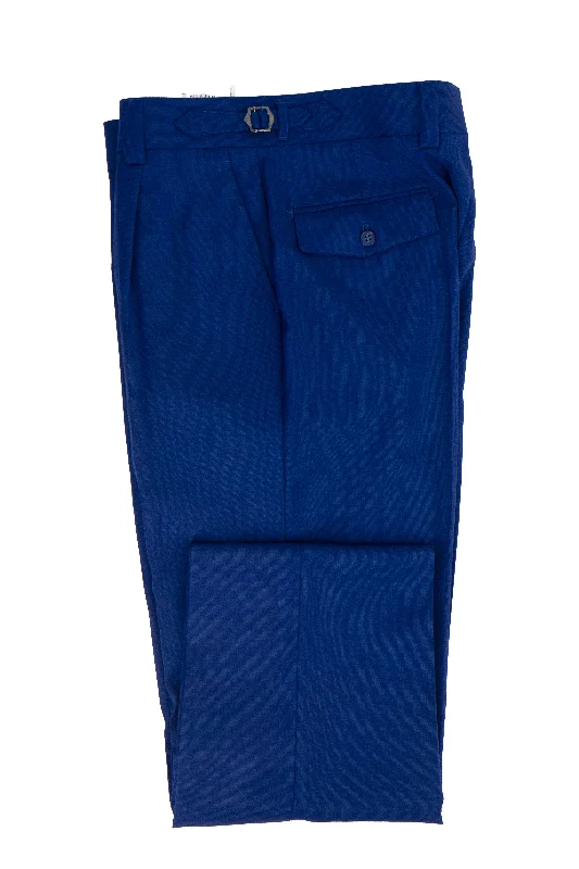 Azure Semi-Wide Leg Wool Marbella Dress Pant by Tiglio Lux Formal Slim Pants