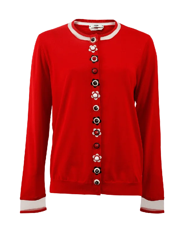Studded Cardigan Velvet Chenille Corduroy