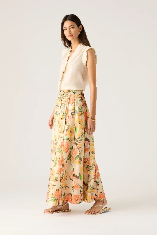 Luciana Maxi Skirt wool skirt breathable