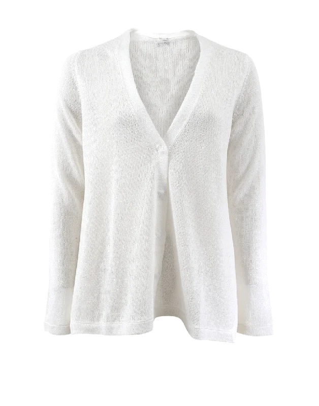 Linen Silk Cardigan Mesh Cardigan Canvas Denim