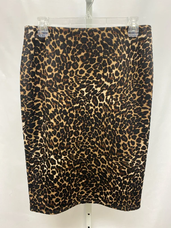 Size Small NYCC Animal Print Skirt corduroy skirt textured