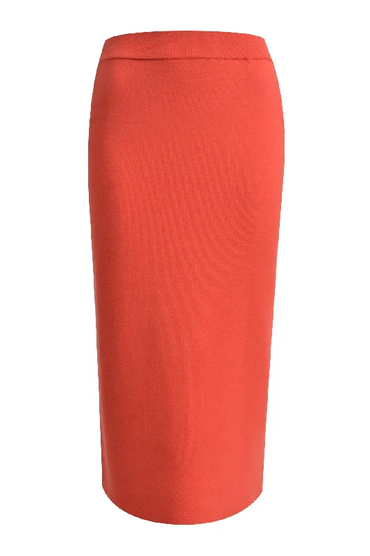 SMITH & SOUL Red Knitted Skirt breathable skirt fabric