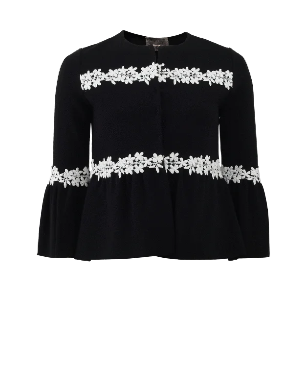 Daisy Macrame Cardigan Faux Fur Fabric Real Fur Fabric Shearling Fabric