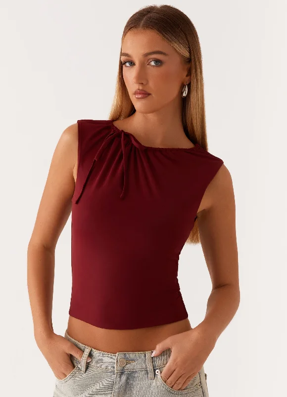Darlee Tank Top - Mulberry layering tank top