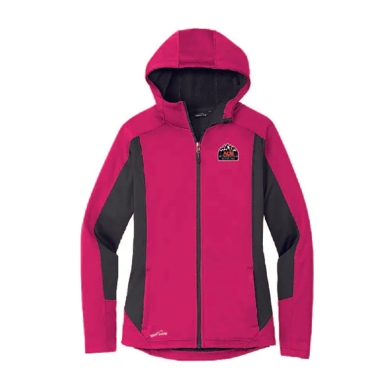 EB543 Eddie Bauer Ladies Trail Soft Shell Jacket AIRC Zip Front Button Front Snap Front EB543 Eddie Bauer Ladies Trail Soft Shell Jacket AIRC Zip Front Button Front Snap Front