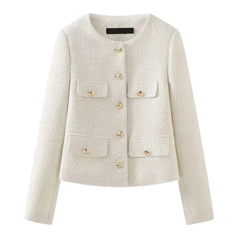 Flap Pockets Design Tweed Jackets Herringbone Jacket Houndstooth Jacket Plaid Jacket