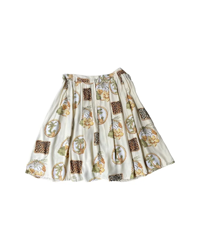 Vintage 80’s Mini Skirt linen skirt relaxed