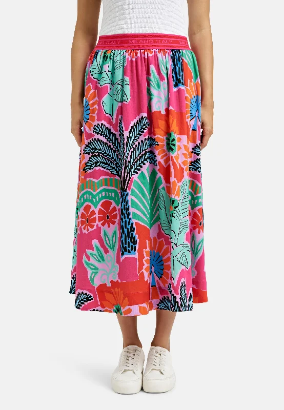 MILANO Abstract Skirt denim skirt trendy