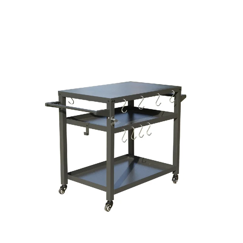 Outdoor Grill Table with Propane Tank Hook, Grill Cart with Wheels, Outdoor Pizza Oven Table and Food Prep Table trendy tank top