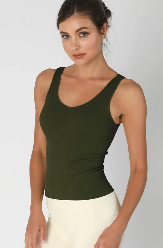 Niki Biki Ribbed Long Tank lightweight tank top