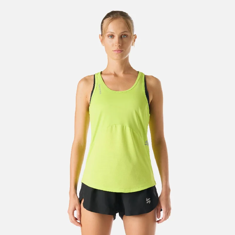 Polera Mujer Built To Move Tank Top Verde Lima Vulcano trendy tank top