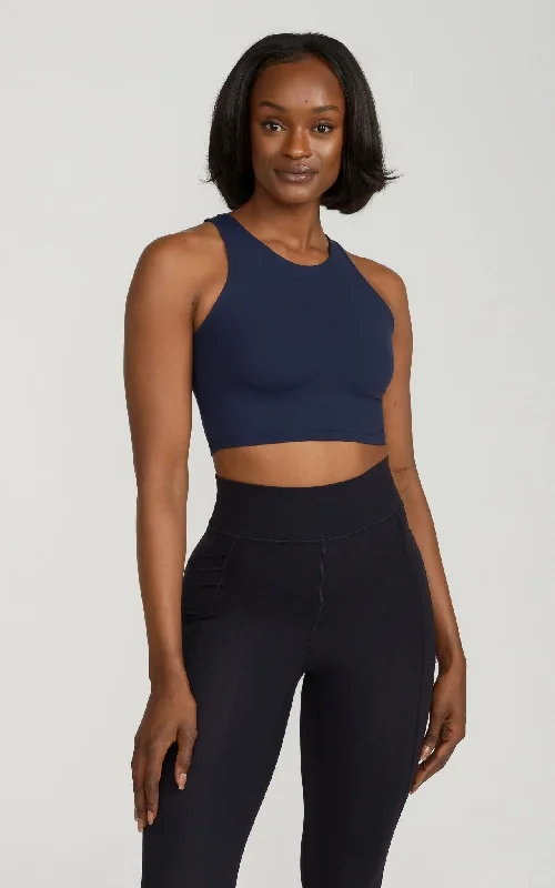 Desire Tank in Navy silver tank top