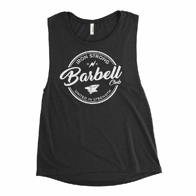 The 'Barbell Club 2.0' Muscle Tank cherry red tank