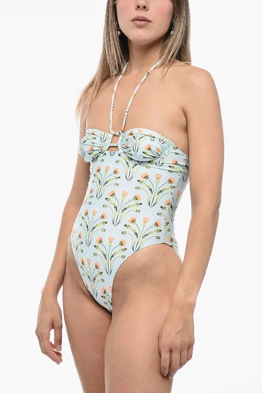 Agua by Agua Bendita Lace-Up SANDALO One-Piece Swimsuit Xs Standard size Strapless Swimsuit Top Agua by Agua Bendita Lace-Up SANDALO One-Piece Swimsuit Xs Standard size Strapless Swimsuit Top