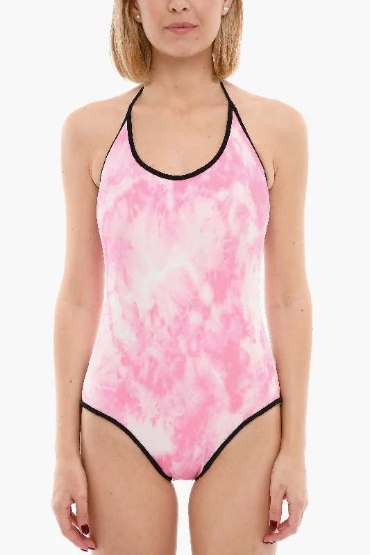 Zadig&Voltaire Tie Dye Effect One-piece Swimsuit with Contrasting Trim 46 Italian size Flirty Ruffle Swimsuit Zadig&Voltaire Tie Dye Effect One-piece Swimsuit with Contrasting Trim 46 Italian size Flirty Ruffle Swimsuit