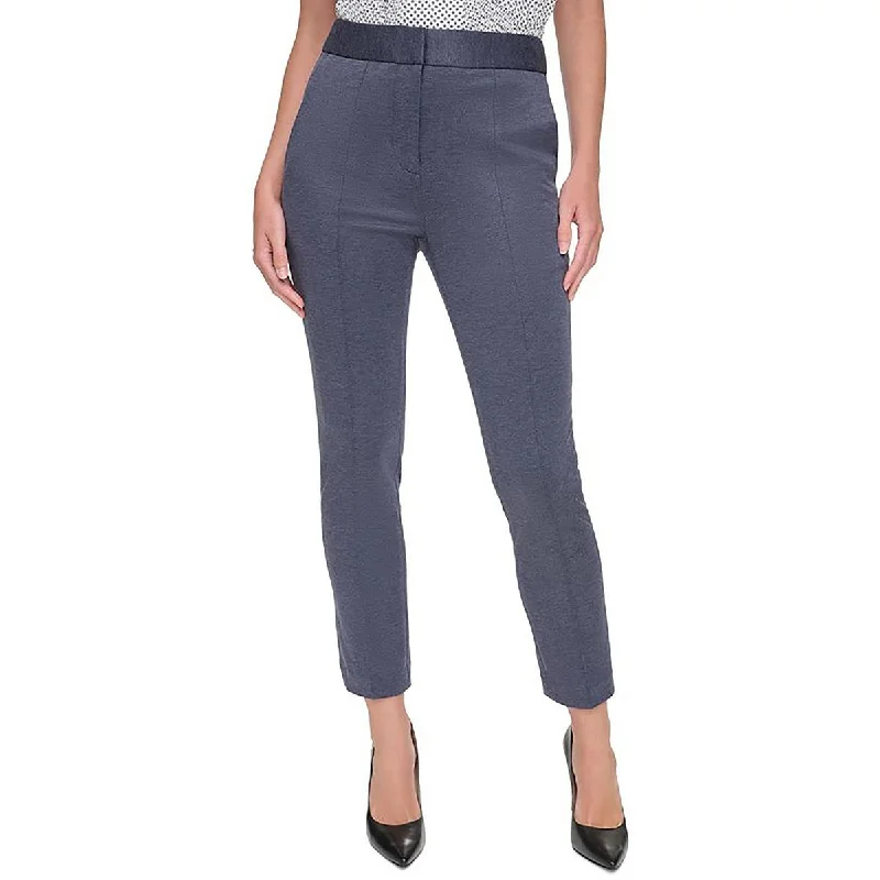 Tommy Hilfiger Womens High Rise Ankle Ankle Pants Soft Cotton Pants